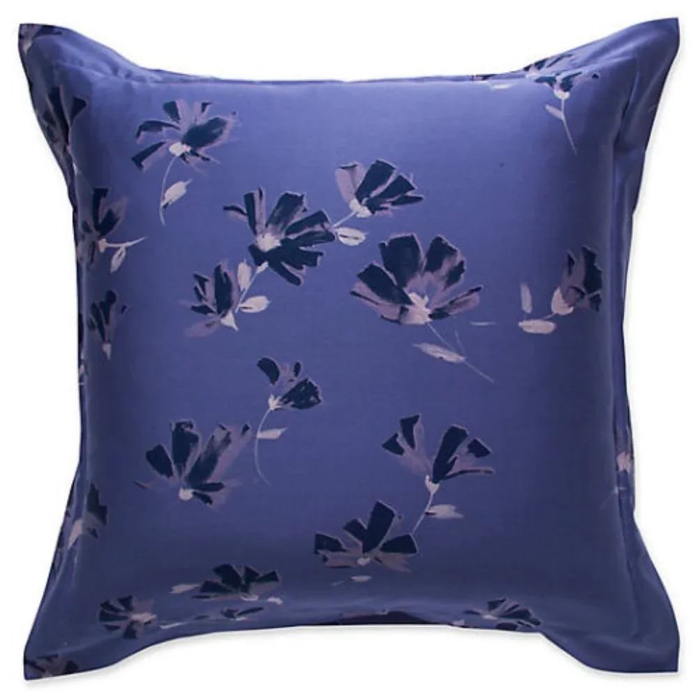 TWO FRETTE SANREMO EURO SIZE SHAMS NEW SET OF 2  SHAMS COLOR SAPPHIRE BNWT - Picture 3 of 3